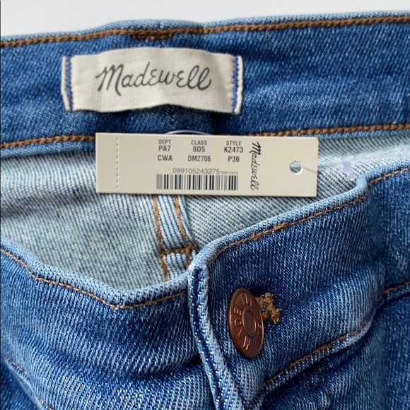 Madewell High-Rise Skinny Jeans, button -Front 36W - Picture 6 of 8